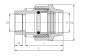 Preview: PP 63 x 2 ½" Anschlussverschraubung mit Innengewinde