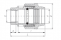 Preview: PP 90 x 4" Anschlussverschraubung mit Innengewinde