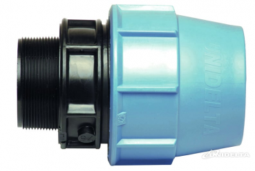PP 16 x 3/8" Anschlussverschraubung mit Außengewinde