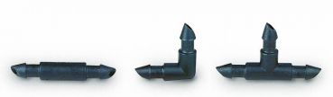 Winkelverbinder-Steckkupplung Tropfrohr - VERBINDUNGSSTÜCKE für 4/6 mm Verbindungsleitungen