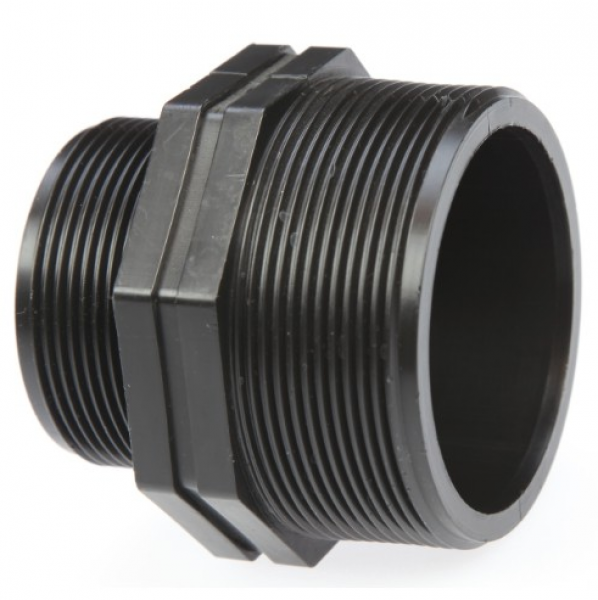 PP 1 ½" x 1 ¼ Doppelnippel reduziert AG/AG