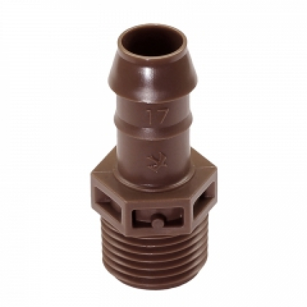 Steckfitting-Kupplung 17 mm X 1/2“ AG für XF DRIPLINE