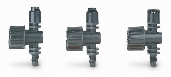 360° selbsthaltender Mikro-Sprüher Typenreihe XS - Micro-Sprüher, einstellbarer Durchfluss und Sprühweite